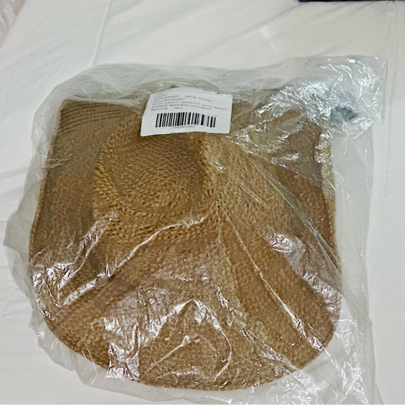 NWT Free People Candy Woven Cowboy Hat in Natural Combo - Picture 5 of 7